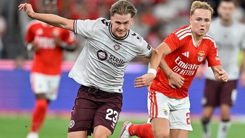 Trận đấu giữa Hearts vs Benfica khả năng cao sẽ tiếp tục có thêm nhiều bàn thắng