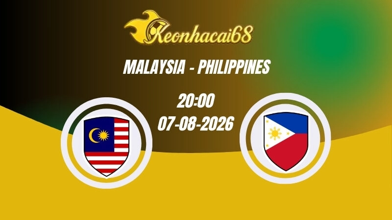 Soi kèo nhà cái Malaysia vs Philippines –  20h00 08/08/2026 | ASEAN Cup
